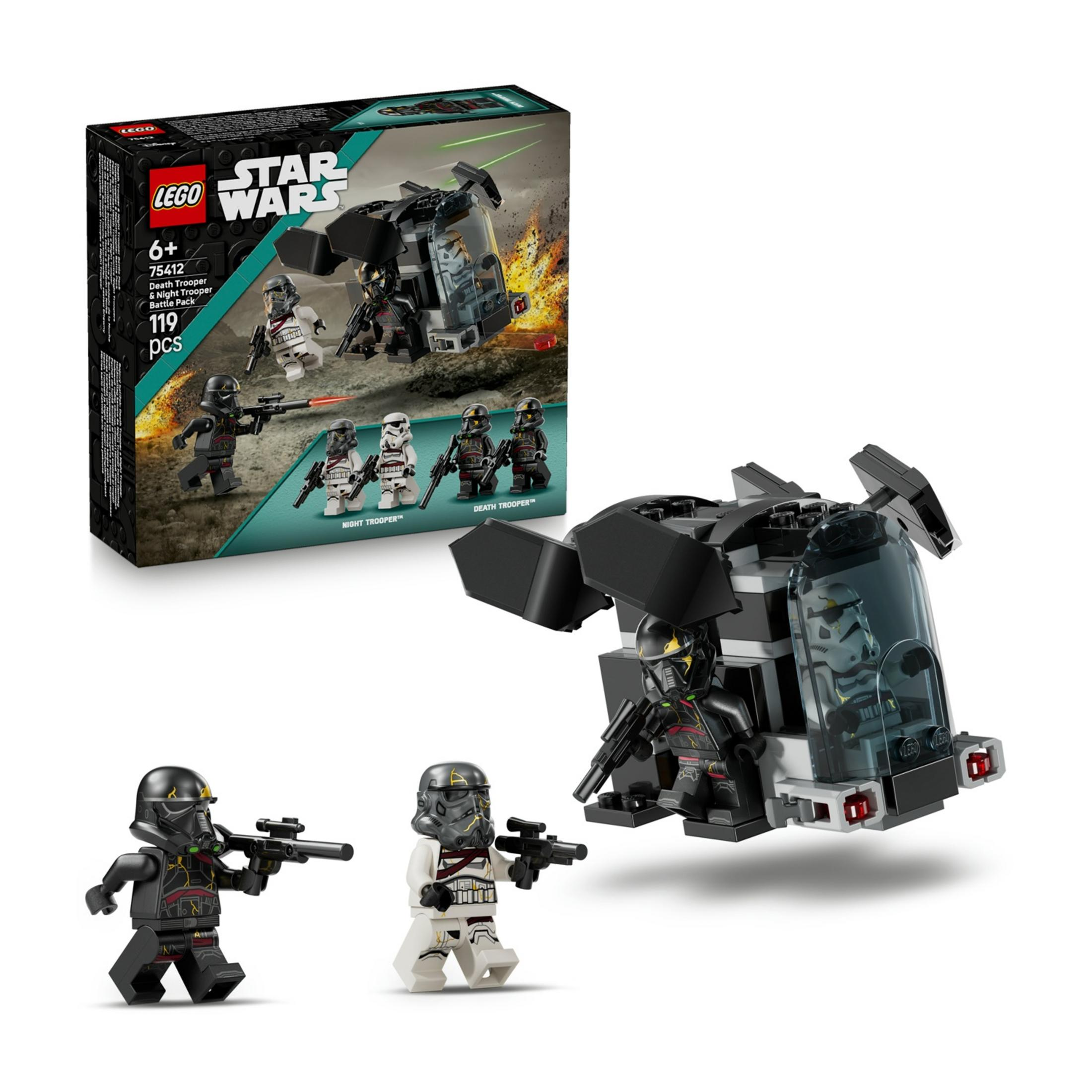 LEGO Star Wars Death Trooper ve Night Trooper Savaş Paketi, figürler ve araç.