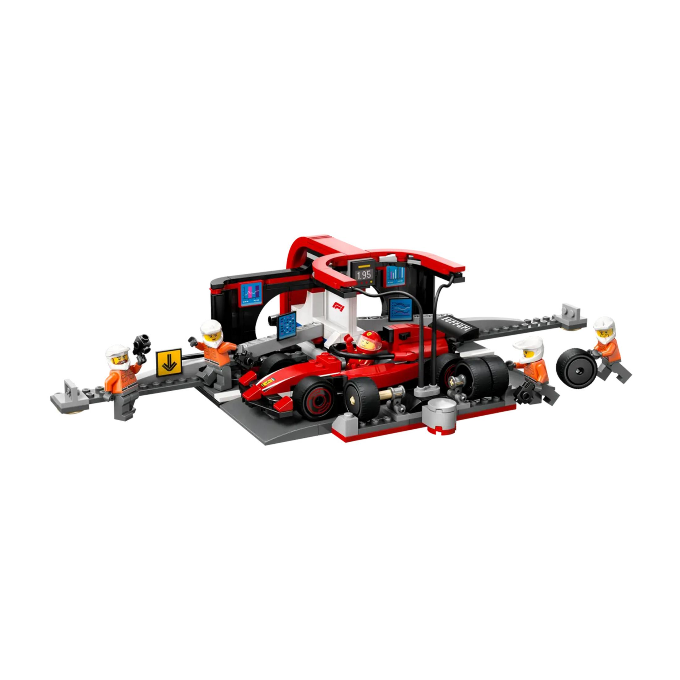 LEGO 60443 City Ferrari Arabalı F1 Pit Stop ve Pit Ekibi