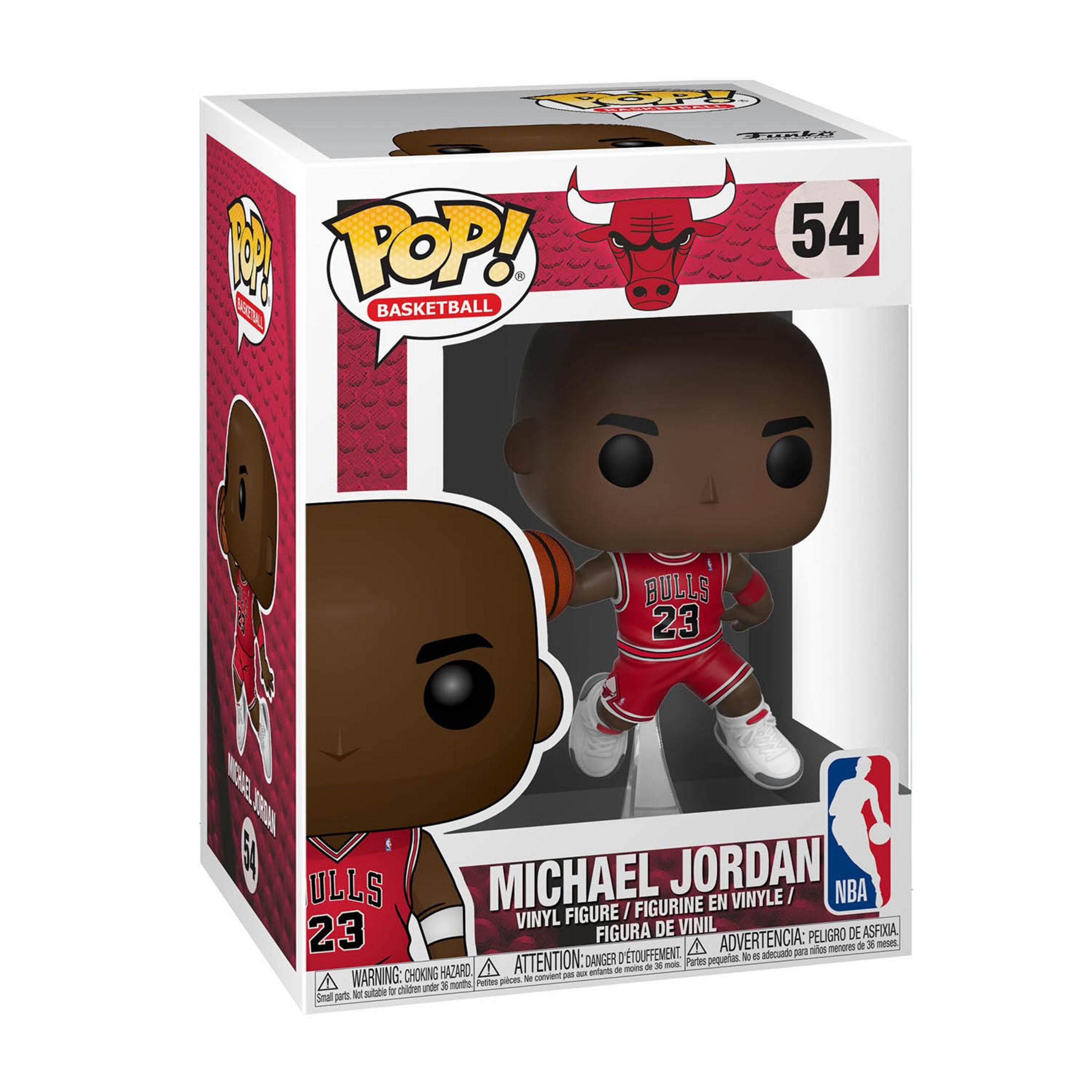 Funko Pop! figure of Michael Jordan in a Chicago Bulls #23 jersey.