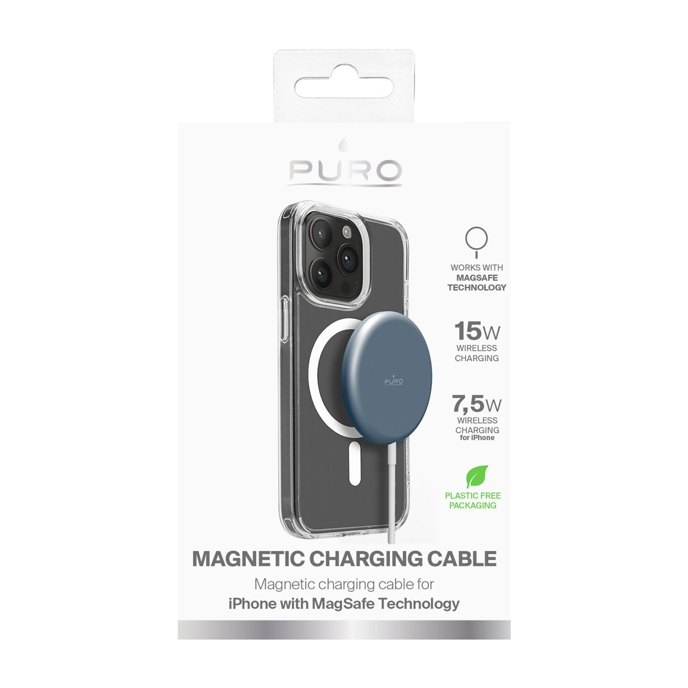 Cavo di ricarica magnetico PURO per iPhone con tecnologia MagSafe.