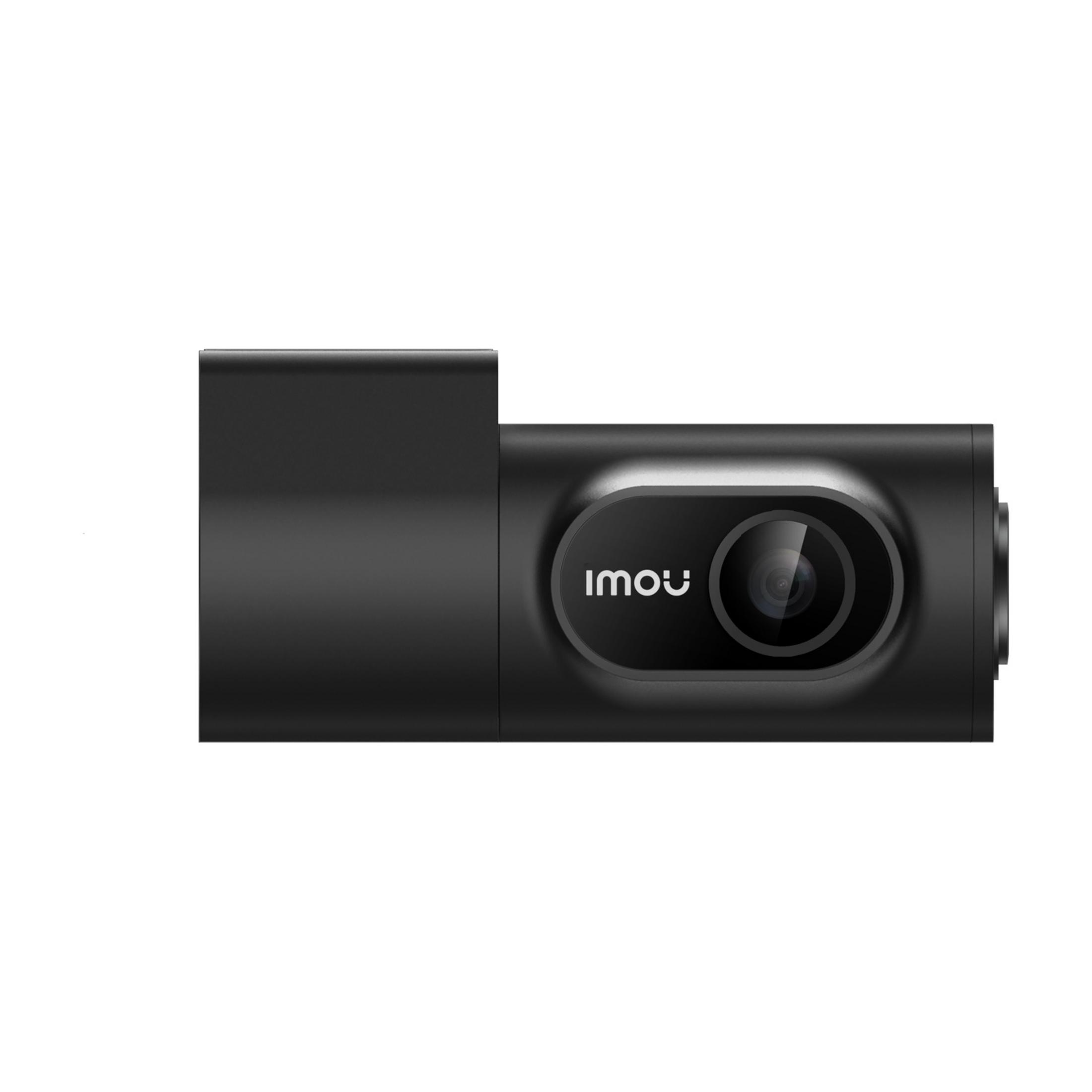 Ein schwarzer Dashcam-Recorder mit dem Imou-Logo und der Linse.