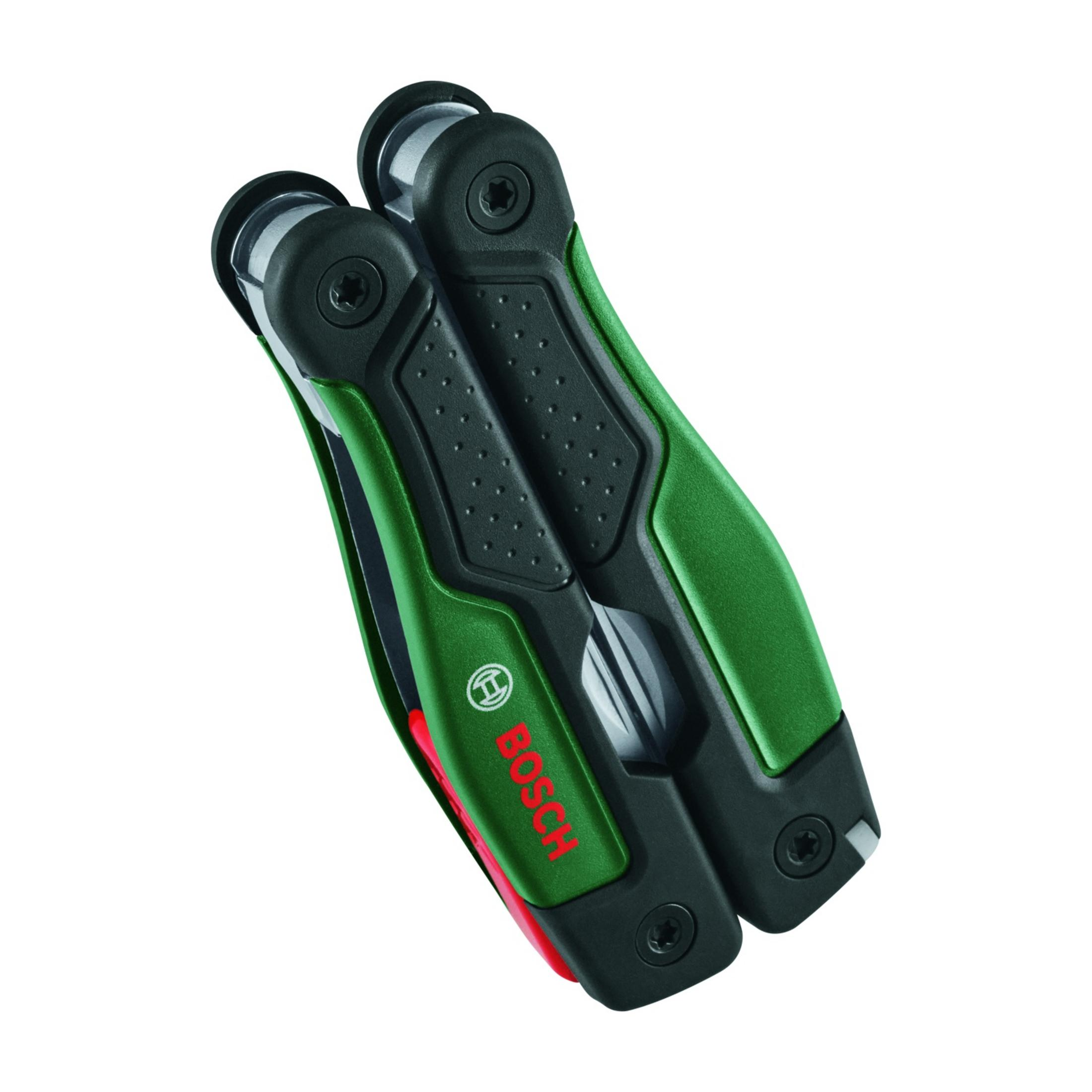 Bosch logolu yeşil ve siyah çok amaçlı alet.
