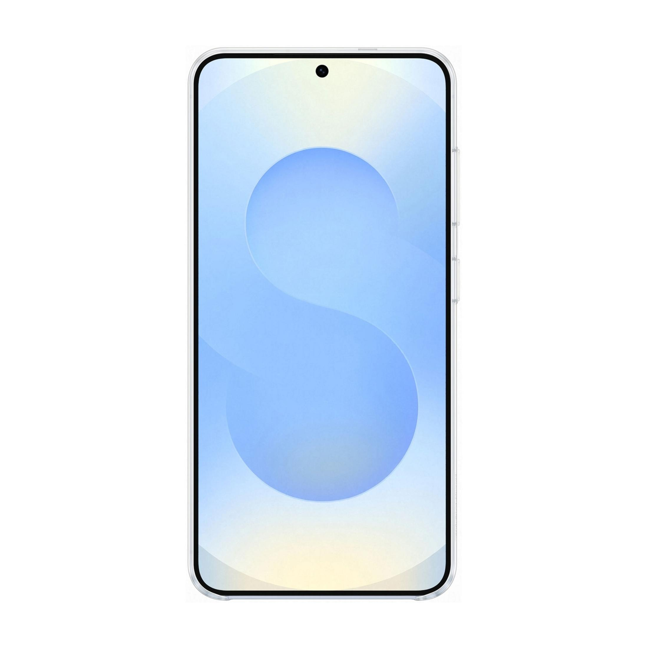 Un smartphone affichant un motif de vague bleu sur son écran.