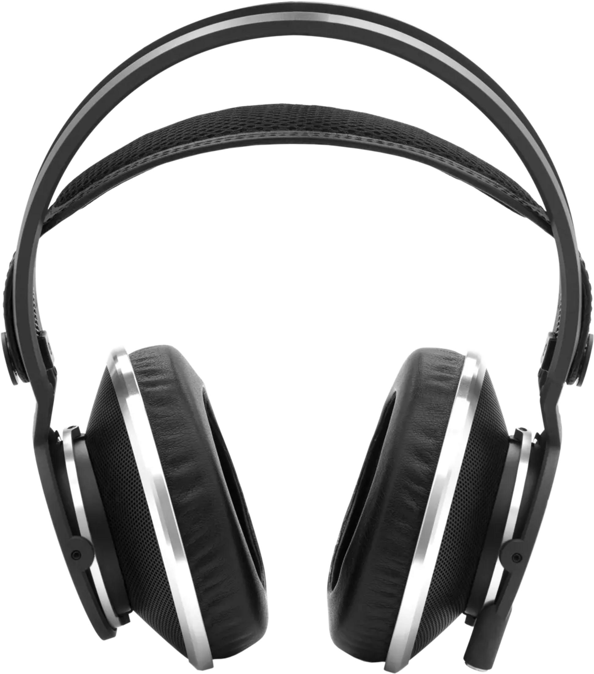 Casque noir avec accents argentés et oreillettes rembourrées.
