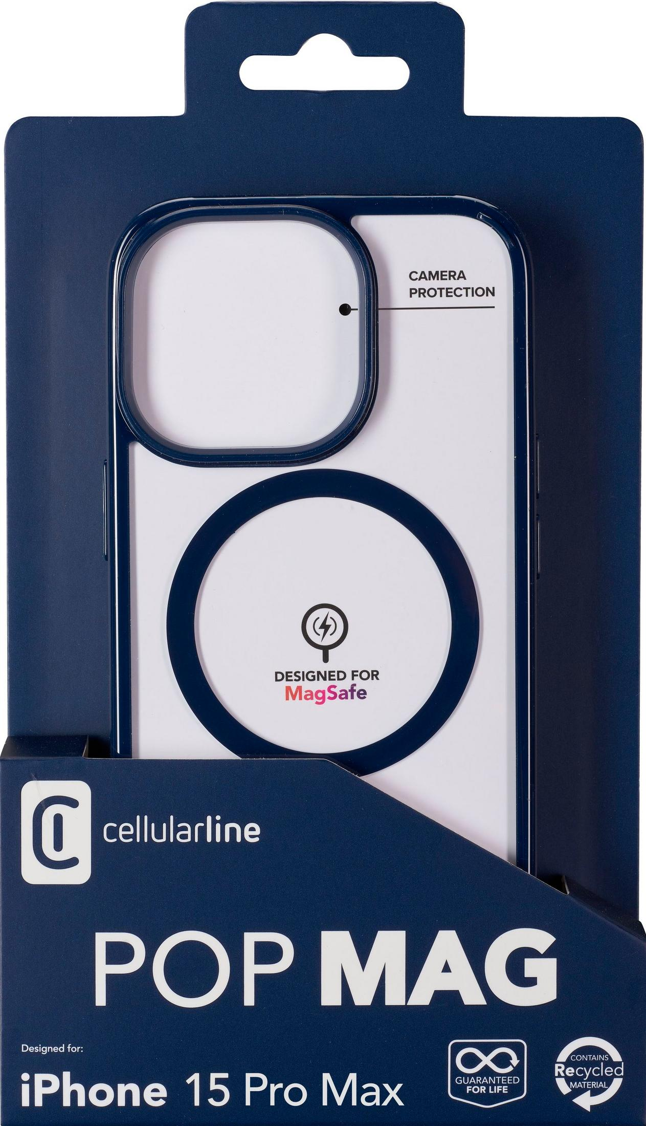 Confezione per una custodia iPhone 15 Pro Max con compatibilità MagSafe.