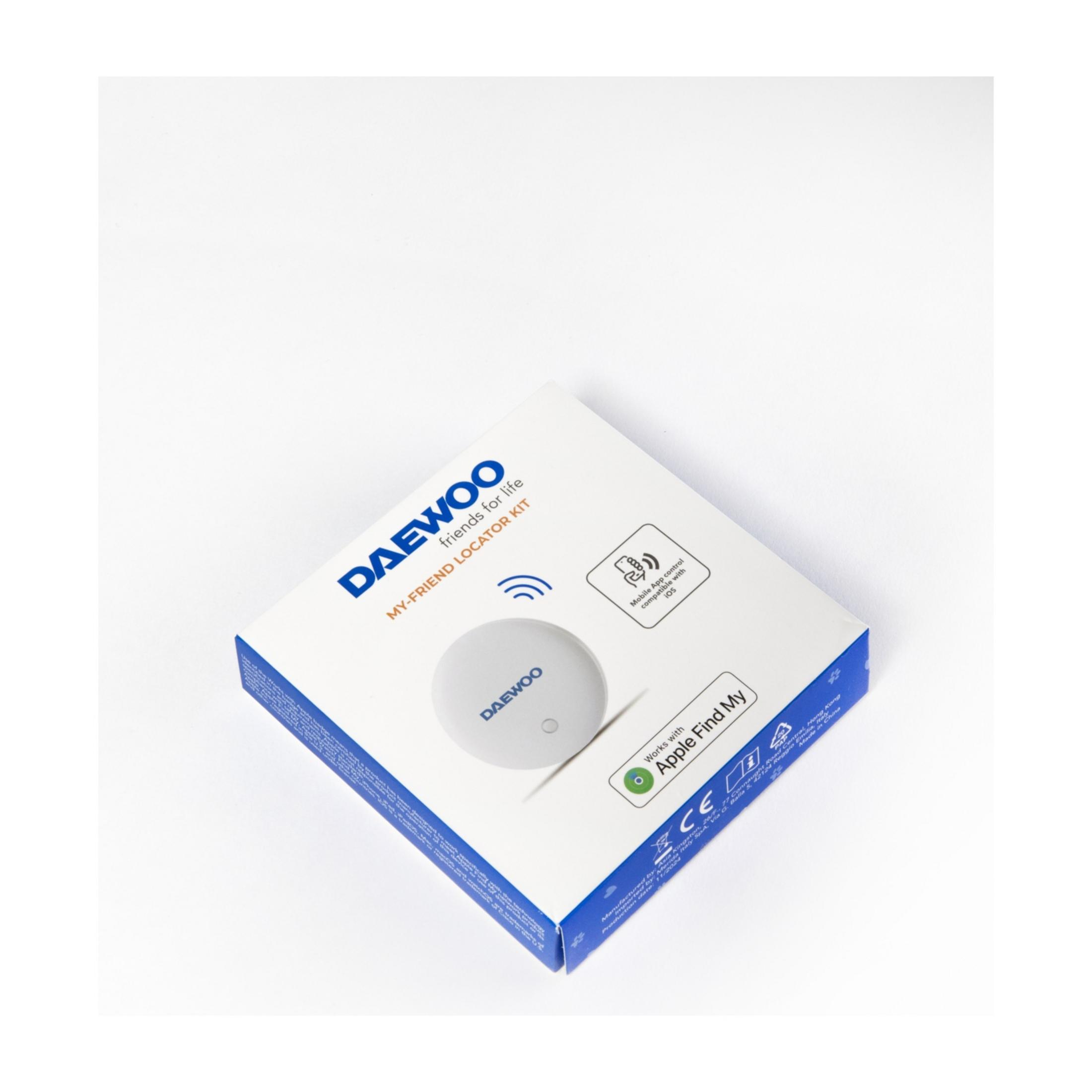 Scatola del kit localizzatore Daewoo My-Friend, compatibile con Apple Find My.