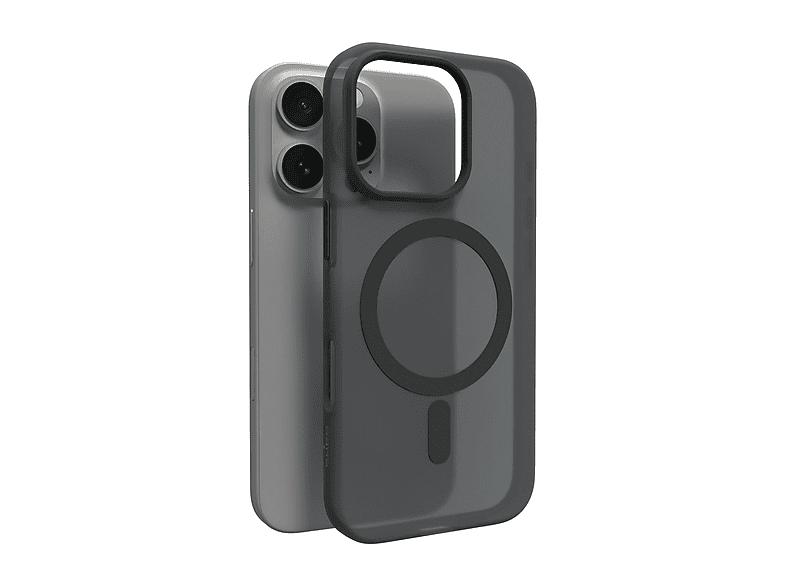 NALIA Custodia Magnetica Robusta per iPhone 16 Pro - Anello Supporto 360° & Compatibile MagSafe - STORMGUARD (Cover Outdoor) - Marchio Tedesco, Colore:Grigio Titanio
