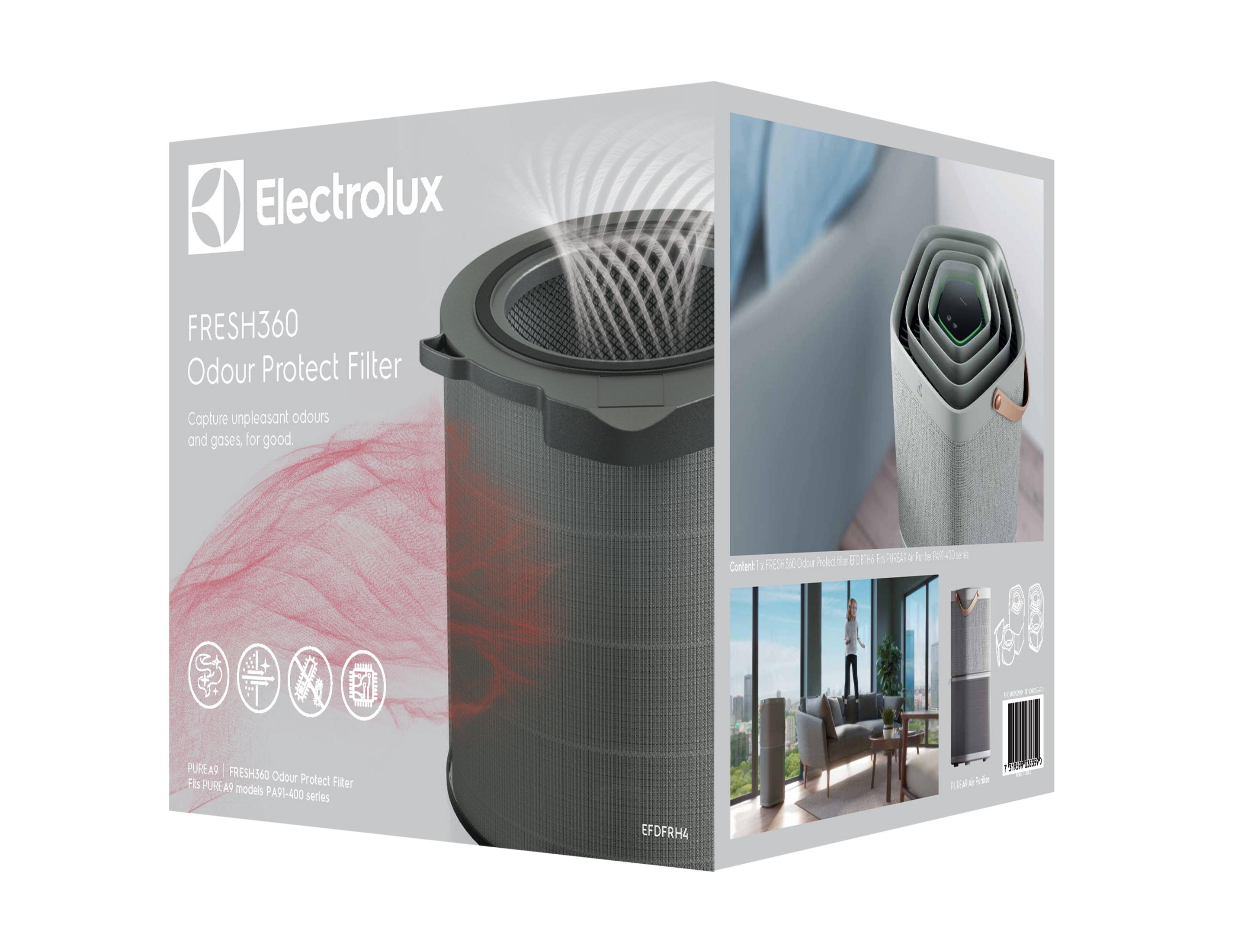 Electrolux FRESH360 Odour Protect Filter Packung mit Luftreinigerbildern.