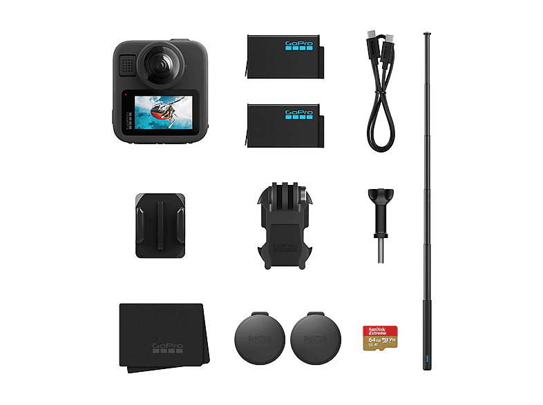 Lekufee Travel Bag Waterproof Hard Case for GoPro MAX 2