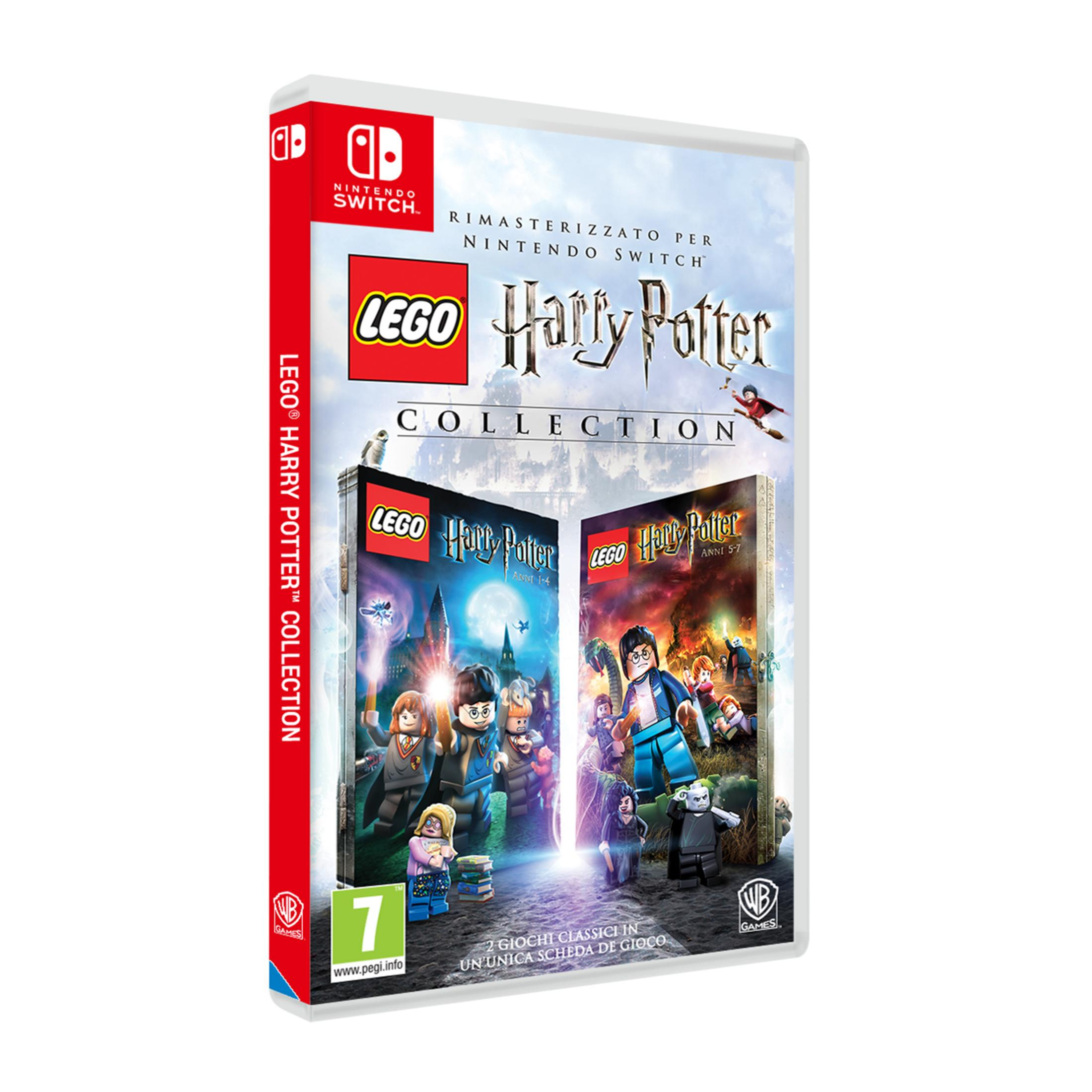 LEGO Harry Potter Collection per Nintendo Switch, con personaggi e loghi.
