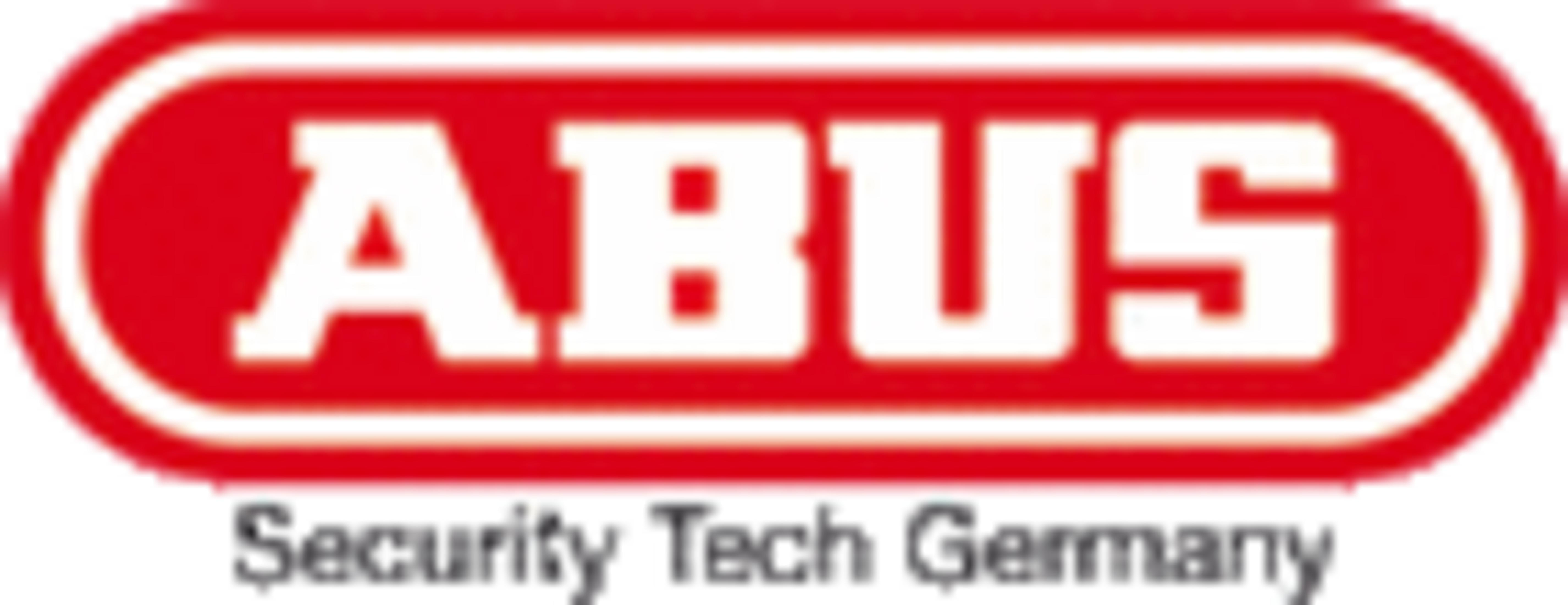 Das ABUS Logo mit dem Schriftzug Security Tech Germany.