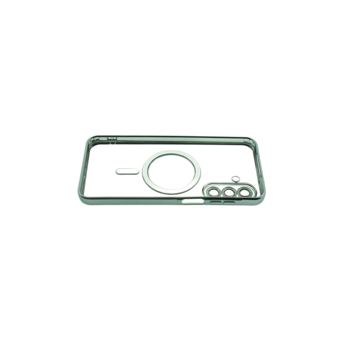 Transparenter Handyhülle mit Kameraausschnitt und Magnetring.