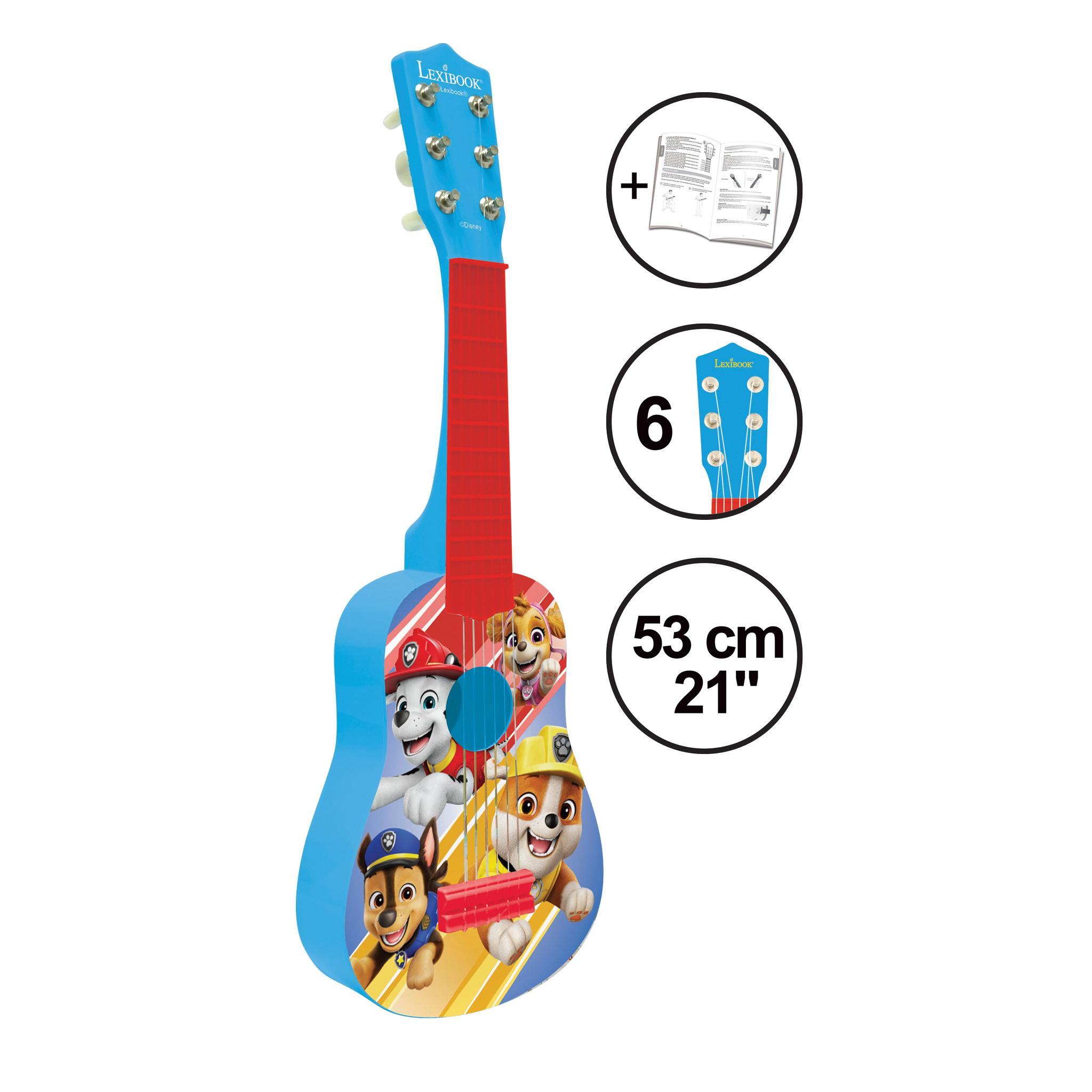 Niebieska gitara zabawka z postaciami Psiego Patrolu, 53cm/21 cali.