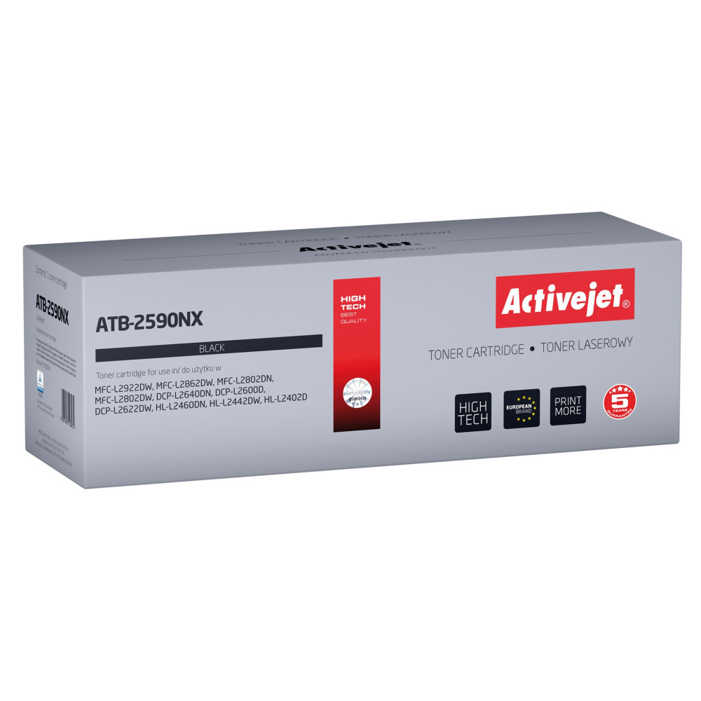 Confezione di cartuccia toner nera Activejet ATB-2590NX. Alta tecnologia.