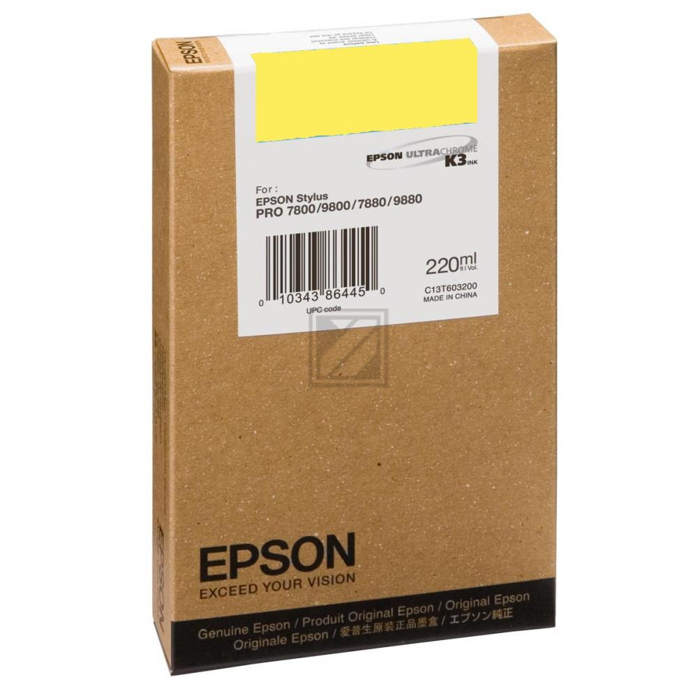 Scatola inchiostro Epson Ultrachrome K3 per stampanti Stylus PRO, 220ml.