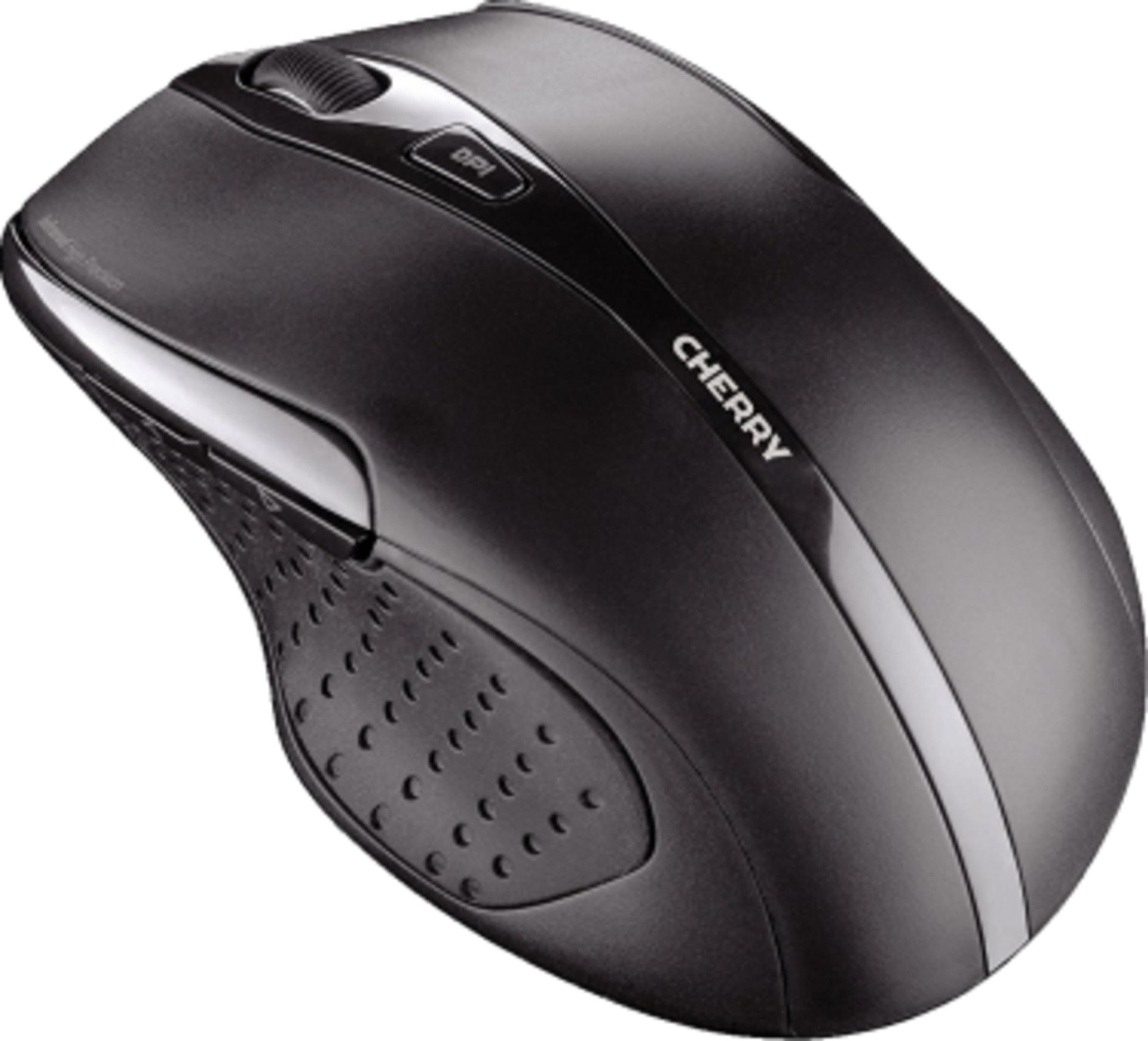 Mouse Cherry nero con rotella di scorrimento e pulsante DPI.