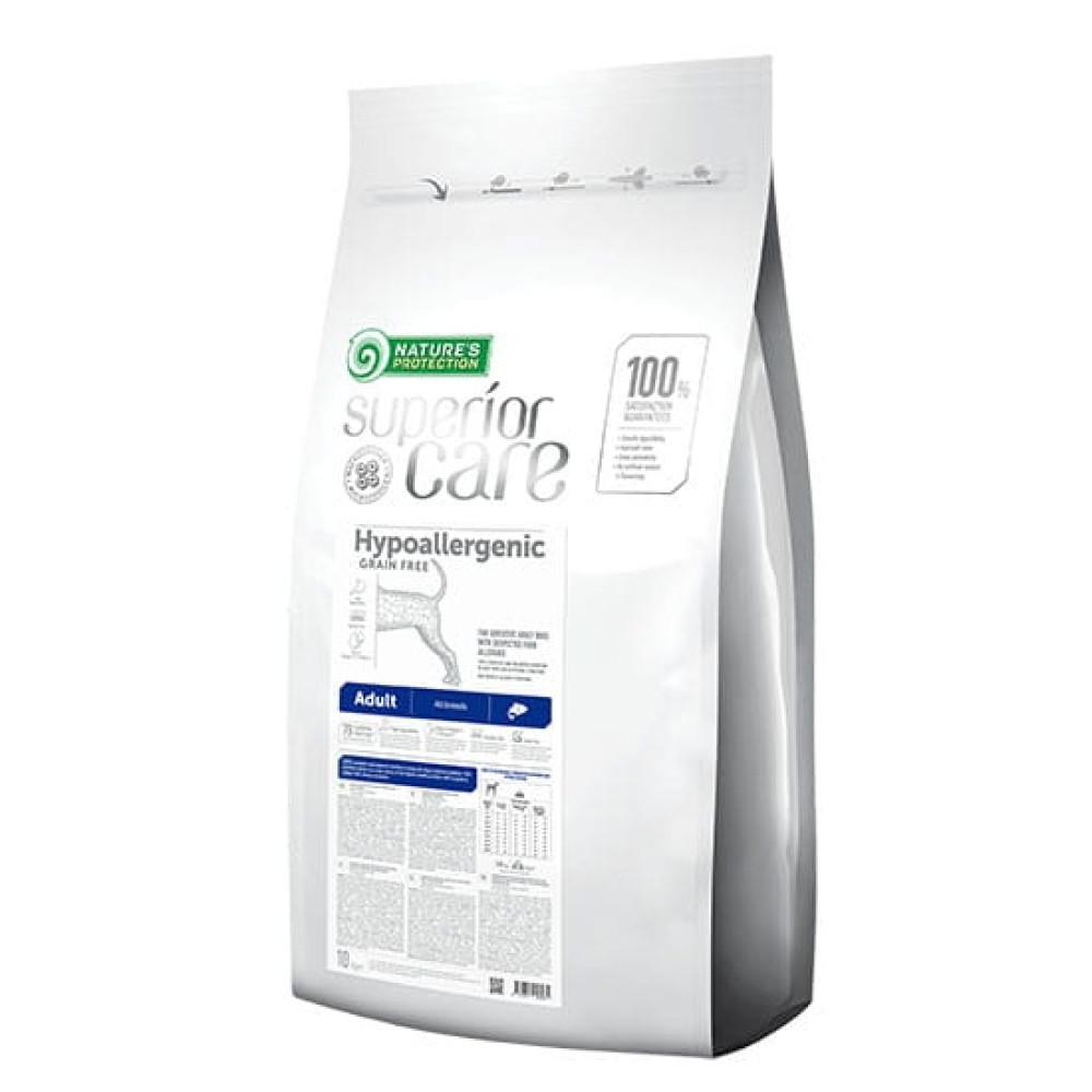 Worek karmy dla dorosłych psów Nature's Protection Superior Care Hypoallergenic Grain Free.