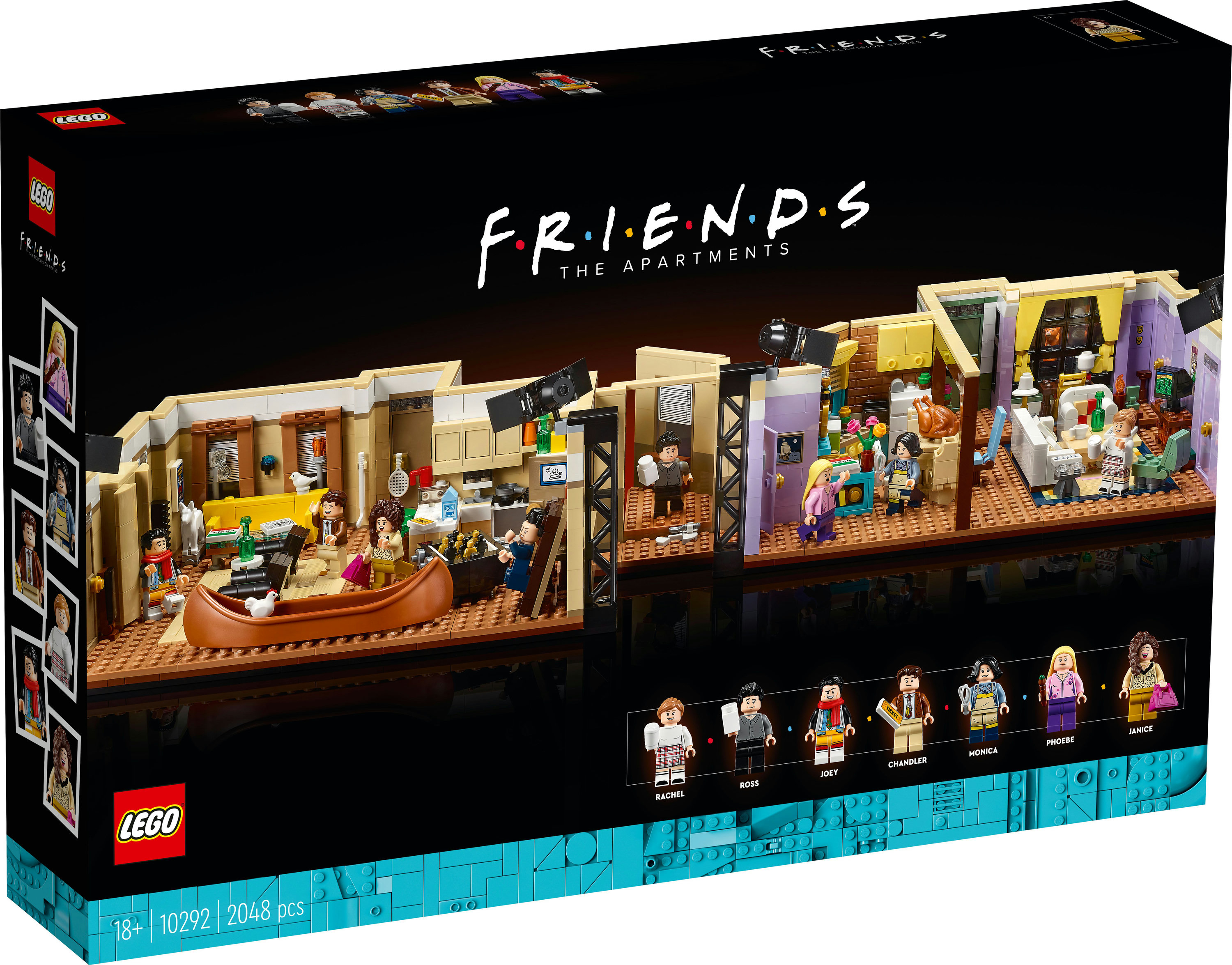 LEGO Friends apartman seti, figürler ve mobilyalar içerir.