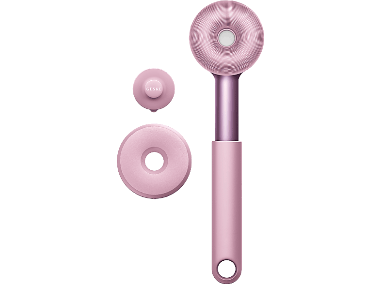 GESKE LED Full-Body Brush Kırmızı Led Terapili Vücut Temizleme ve Cilt Bakım Cihazı Pembe