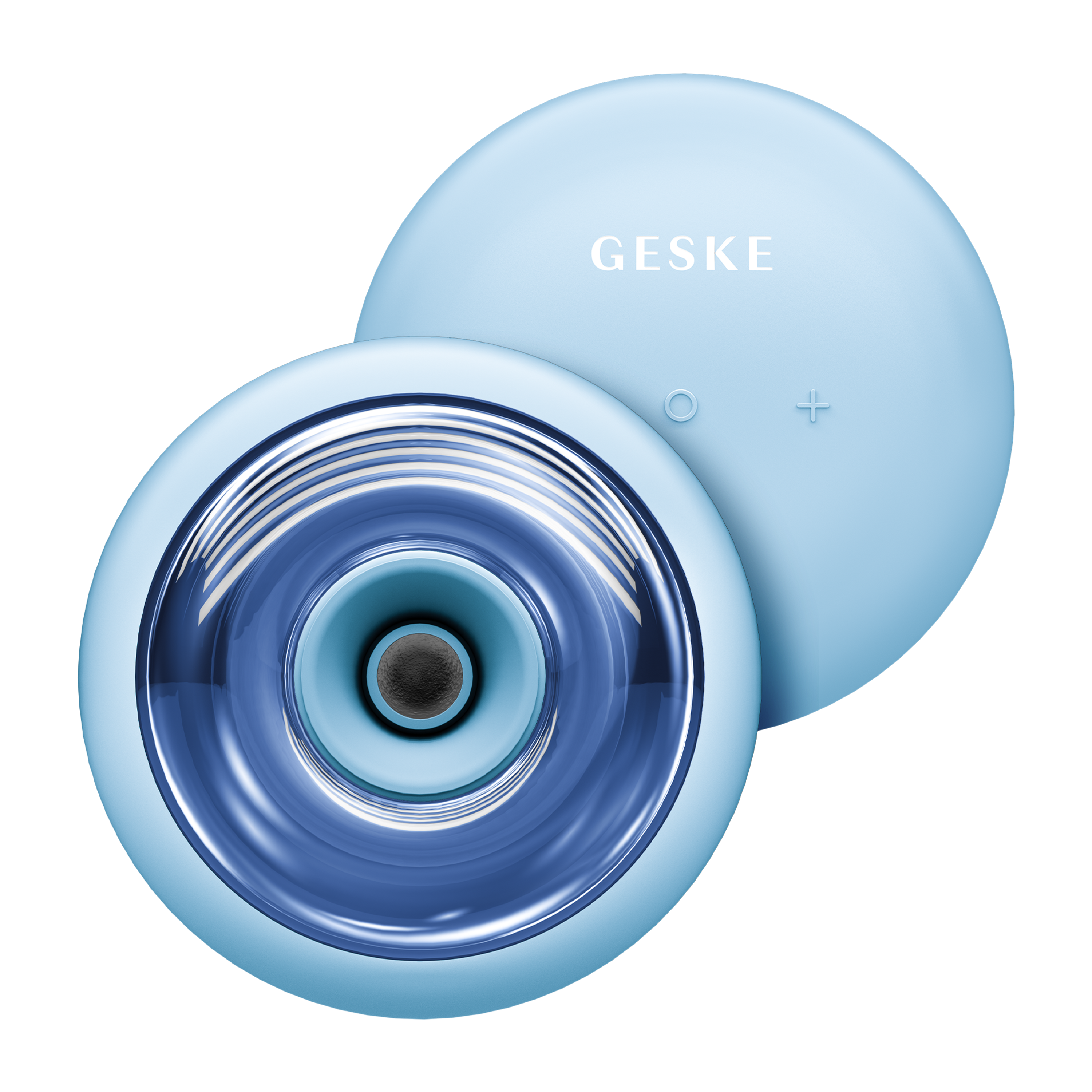 GESKE Sonic Cool & Warm Face and Body Massager  Titreşimli Led Terapili Yüz ve Vücut Masaj Aleti Mavi