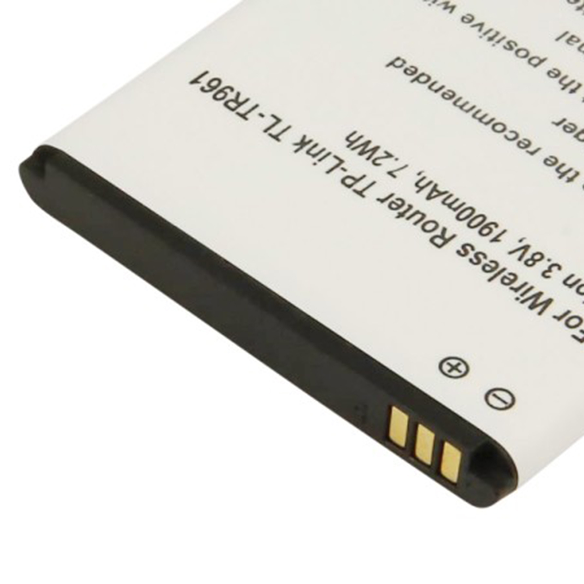 Batteria TP-Link TL-TR961: 3,8V, 1900mAh, 7,2Wh, con contatti.