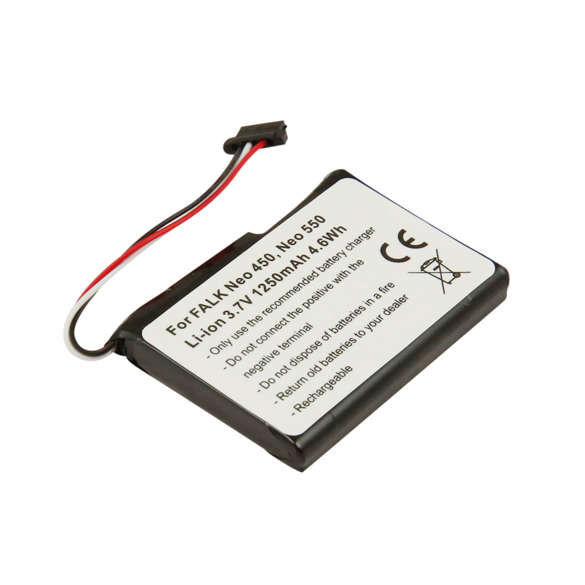Batteria Li-ion per FALK Neo 450/550, 3,7V, 1250mAh.