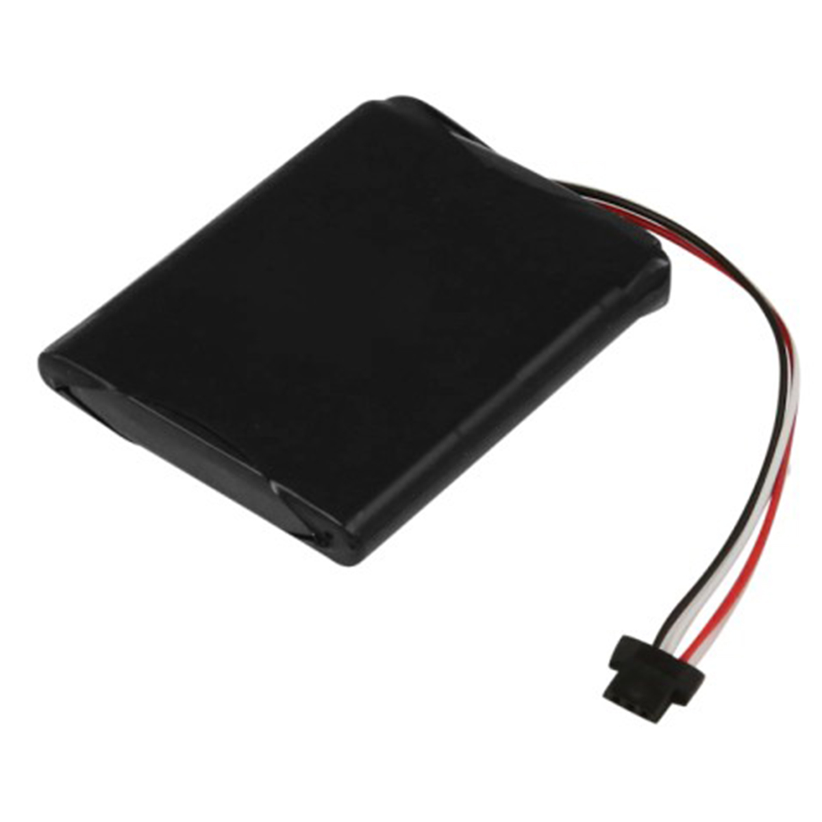 Batteria nera con tre fili: nero, bianco e rosso.