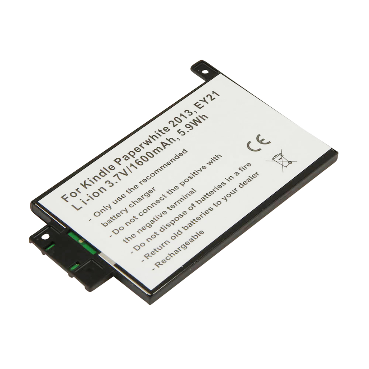 Batteria Kindle Paperwhite 2013, Li-ion 3.7V, 1600mAh, marchio CE.