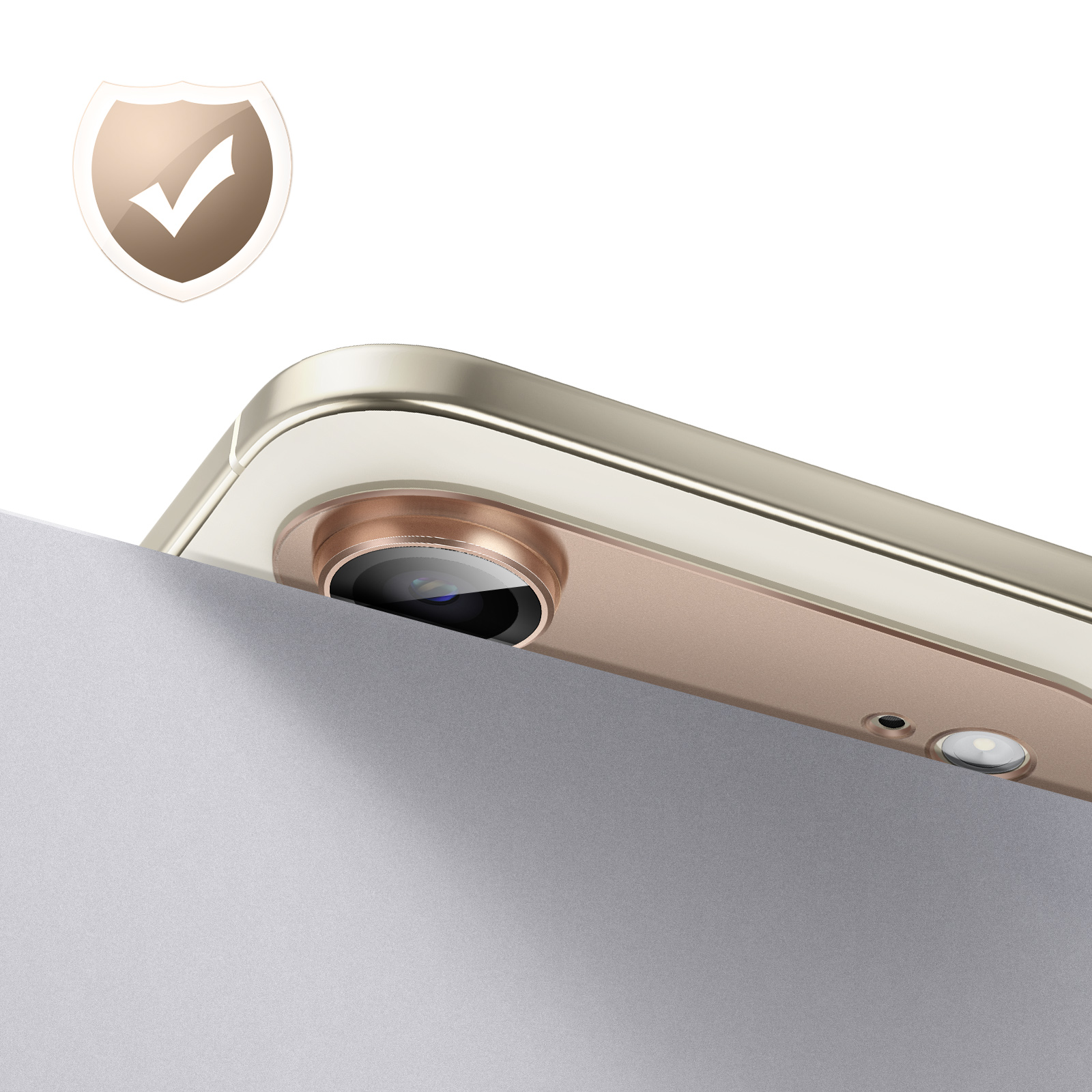 Uno smartphone con modulo fotocamera e flash.