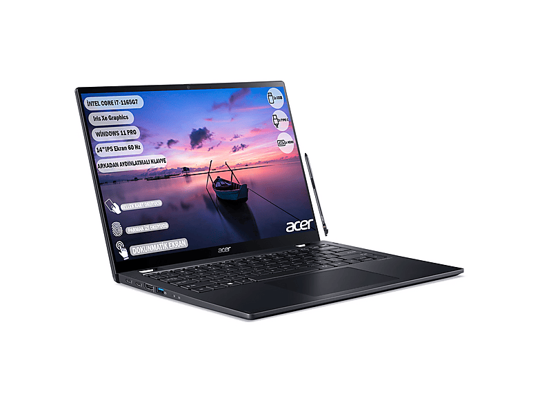 ACER NX.VTPEY.003 Travelmate Spin P6 Dokunmatik Ekran 2'si 1 Arada