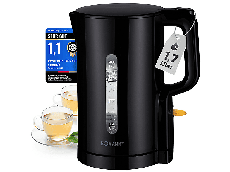 BOMANN WK 6090 CB Wasserkocher, Weiß