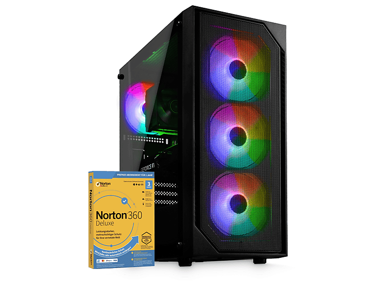 CYBERNERDS | P9 | Pro Gaming |, Gaming PC mit AMD Ryzen™ 5 3500 Prozessor, 32 GB RAM, 512 GB SSD, AMD Radeon™ RX 7600, Windows 11