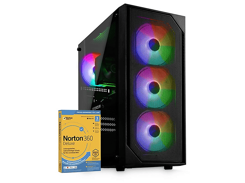 CYBERNERDS | P9 | Pro Gaming |, Gaming PC mit AMD Ryzen™ 5 3500 Prozessor, 16 GB RAM, 512 GB SSD, AMD Radeon™ RX 7600, Windows 11