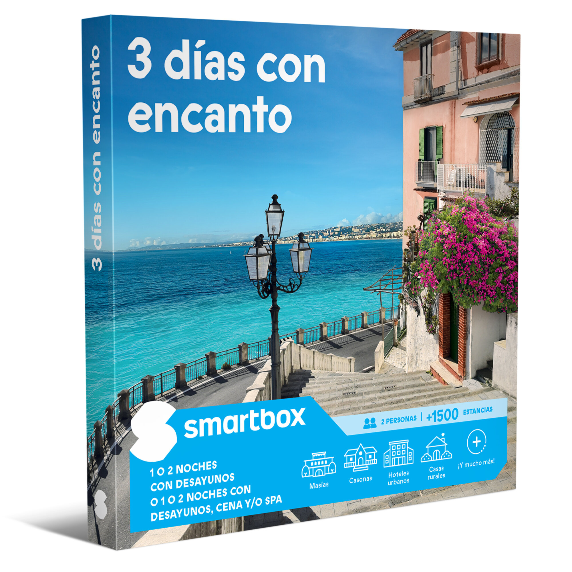 Caja regalo Smartbox con mar, ciudad y casa. 3 días con encanto.