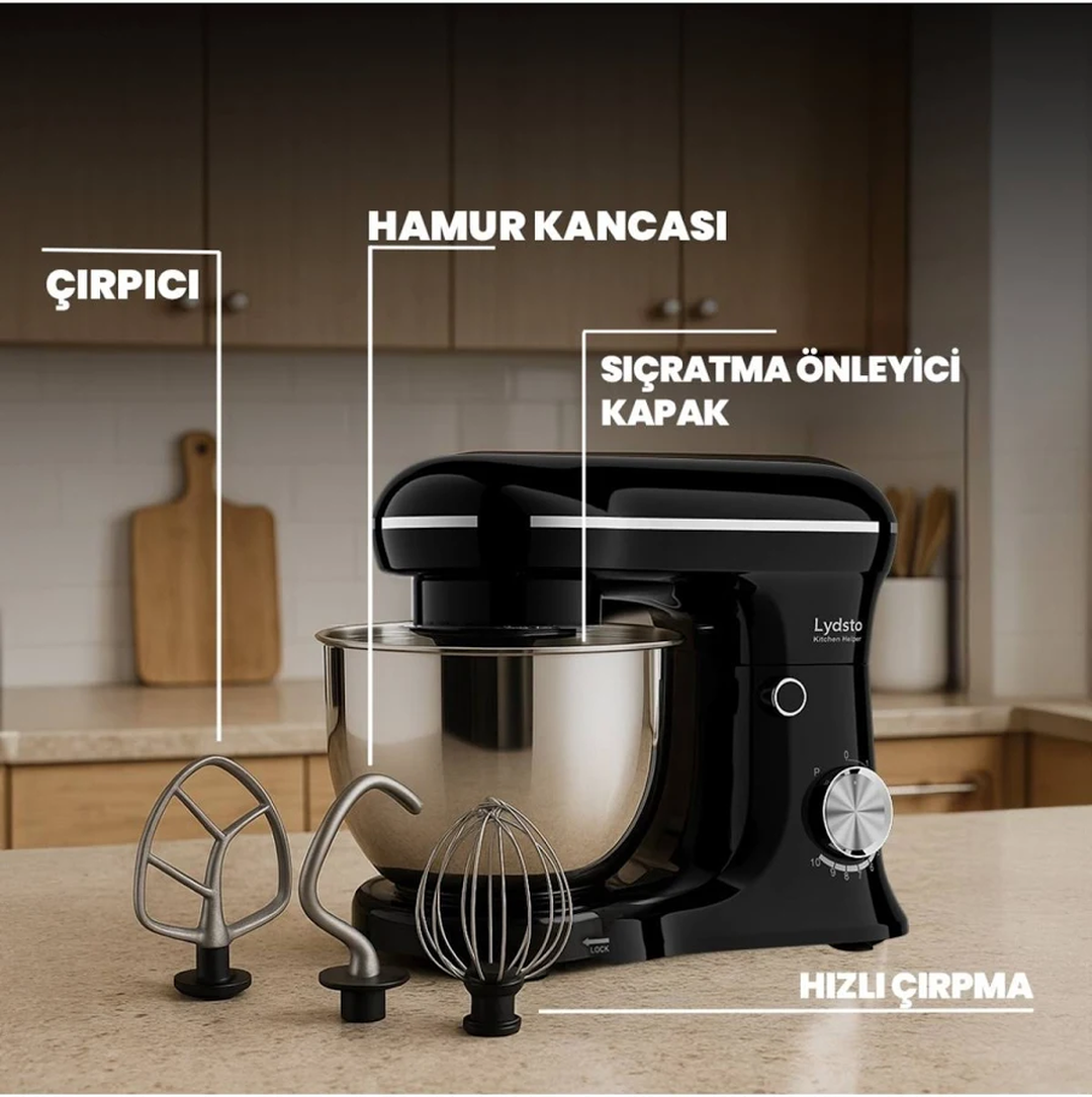 LYDSTO Kitchen Helper PV-4700 10 Kademe Hız Ayarı 2200 W Stand