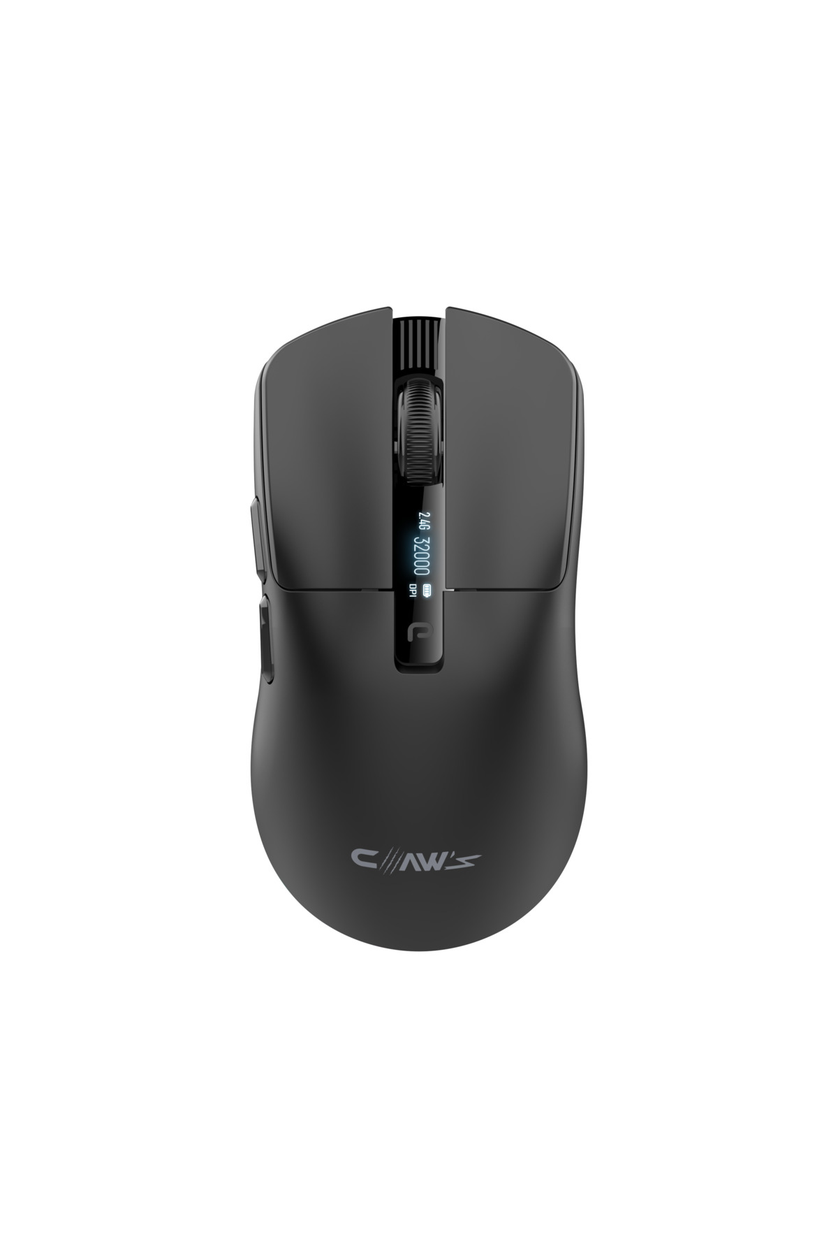 CLAW'S Venator 32000 Dpi Pixart PAW 3335 LCD Ekran  (2.4Ghz + BT + Type-C) Kablosuz Oyuncu Mouse Siyah