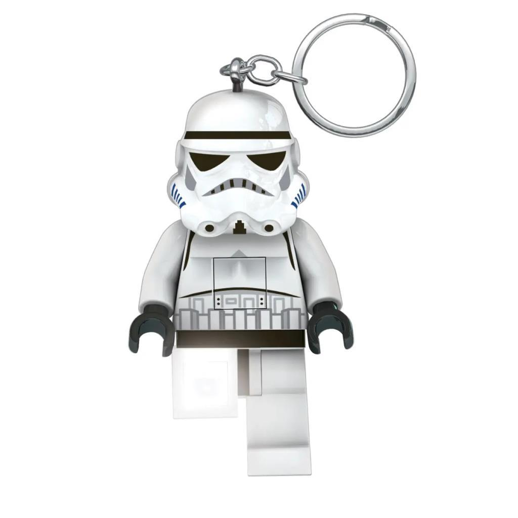 Gümüş anahtarlıklı Lego Stormtrooper anahtarlığı.