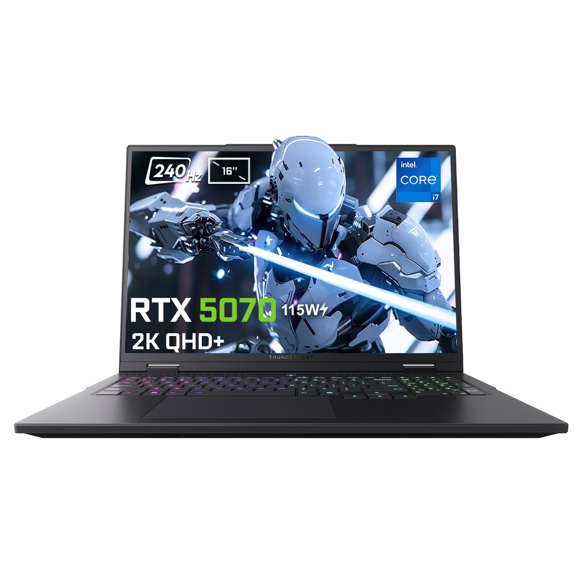 THUNDEROBOT RZ16 8GB 115W 2K QHD+ 240Hz Intel Core i7-14700HX 32 GB RAM 1 TB SSD 16 inç FreeDOS Laptop Black