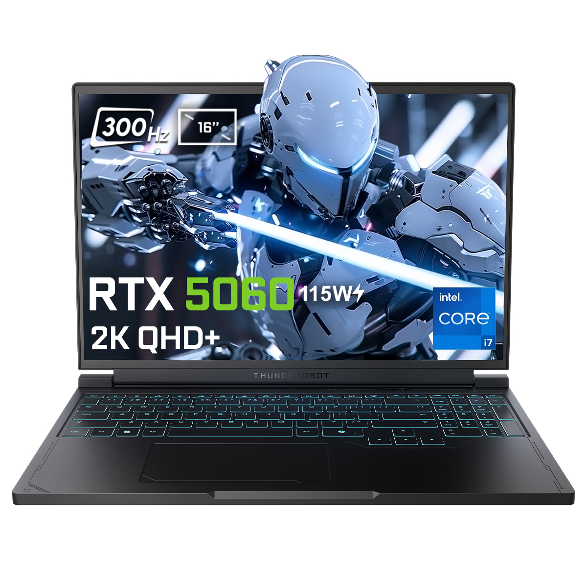 THUNDEROBOT RS16 8GB 115W 2K QHD+ 300Hz Intel Core i7-14700HX 16 GB RAM 1 TB SSD 16 inç FreeDOS Laptop Black