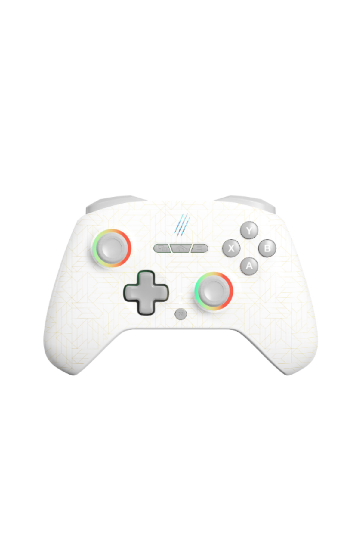 CLAW'S Tactical Mortal 2.4 Ghz/bt Çift Kablosuz Mod Silikon Switch Titreşimli 18 Tuşlu PC Kablolu ve Kablosuz Oyun Kolu Beyaz