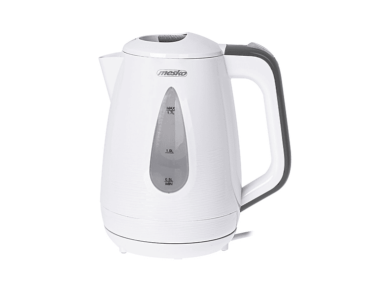 MESKO MS 1261 Wasserkocher, Weiß/Grau