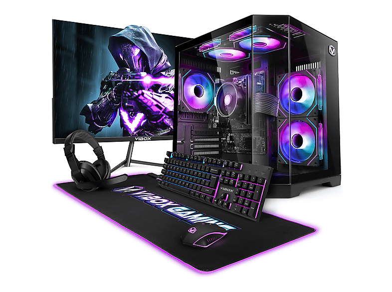 VIBOX I-507, Gaming PC mit AMD Ryzen™ 3 4 Prozessor, 16 GB RAM, 1 TB SSD, AMD Radeon™ RX Vega 8, Linux