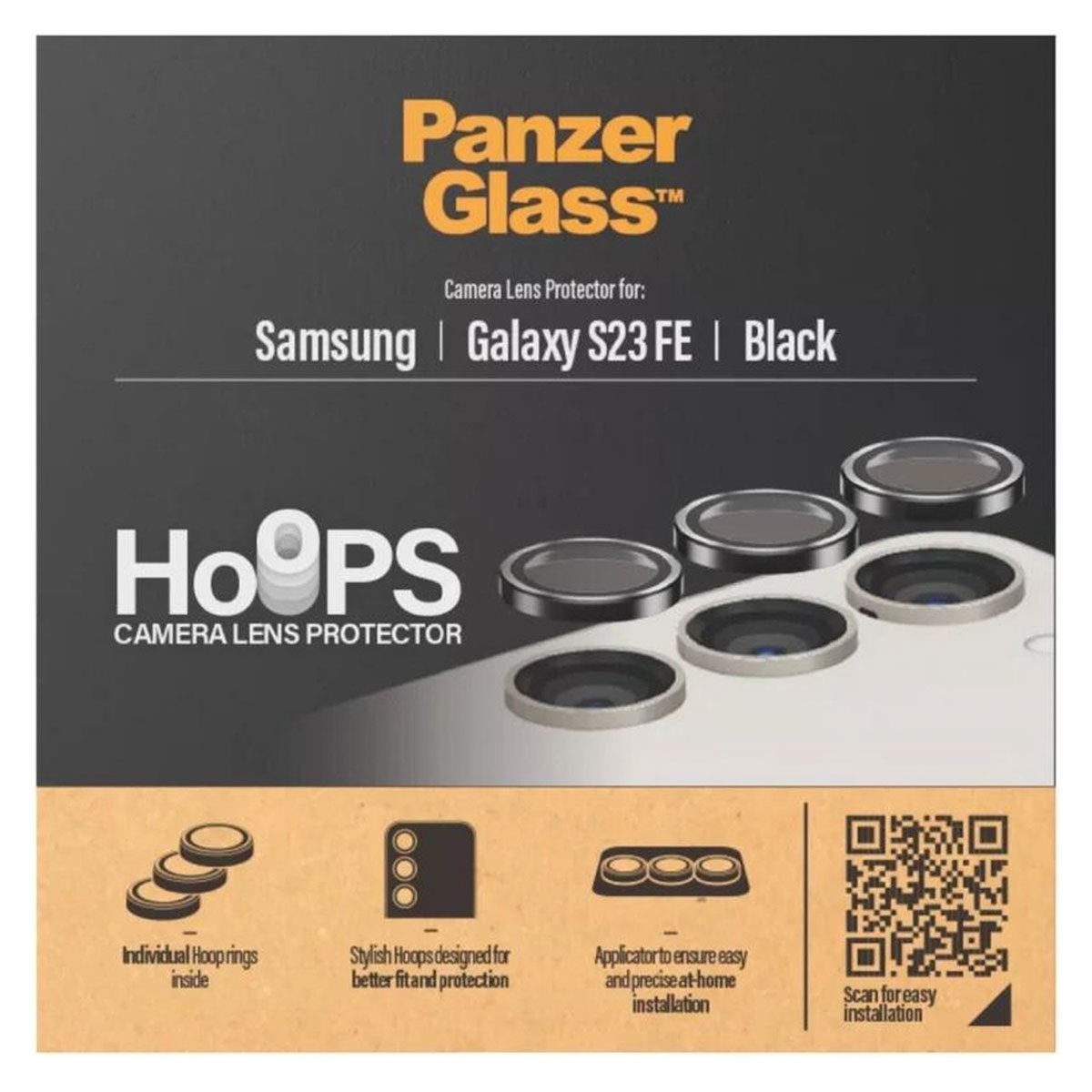 Os§ona obiektywu Panzer Glass HPS do Samsung Galaxy S23 FE.