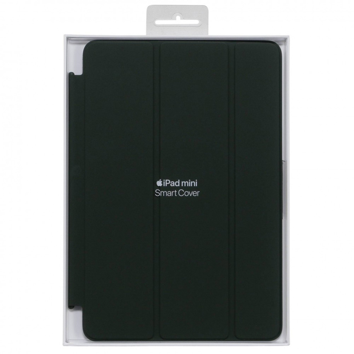 Dunkelgrüne iPad mini Smart Cover Hülle in Verpackung.