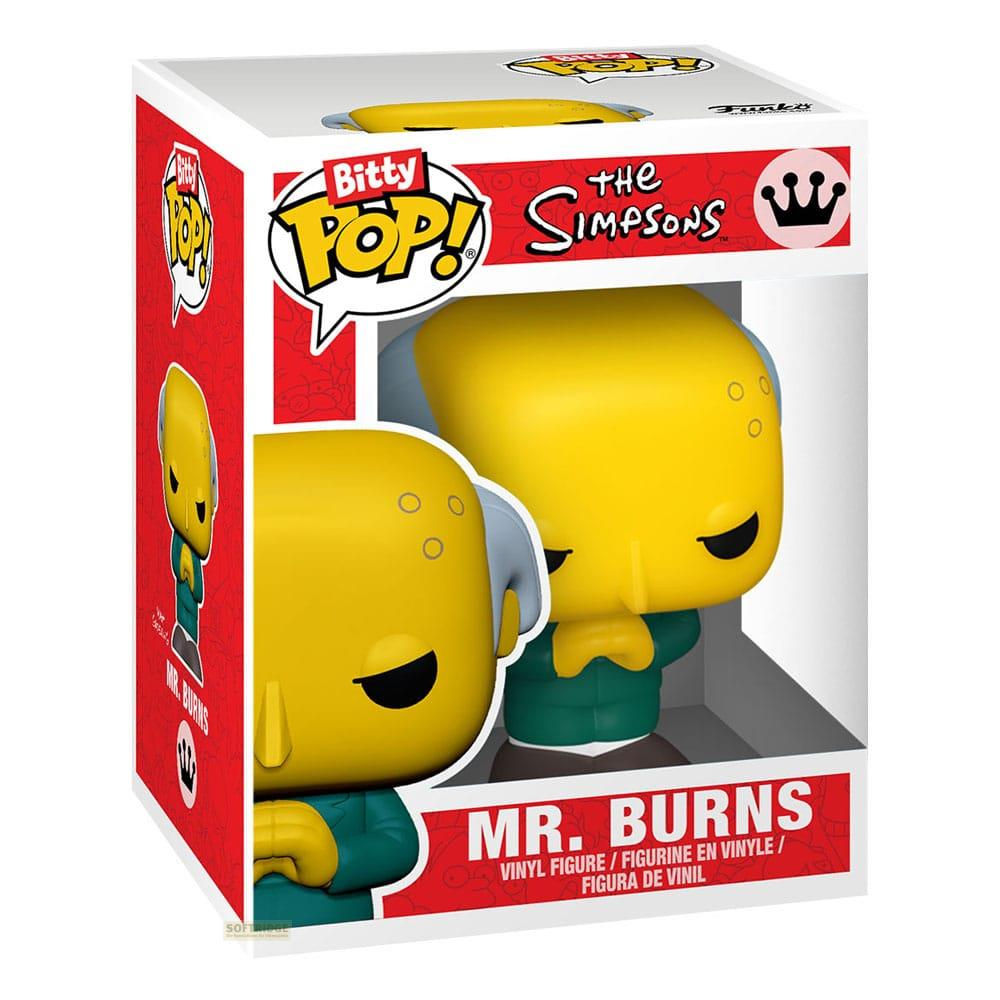 Una figure vinyl Mr. Burns Funko Pop! in una scatola a tema Simpsons.
