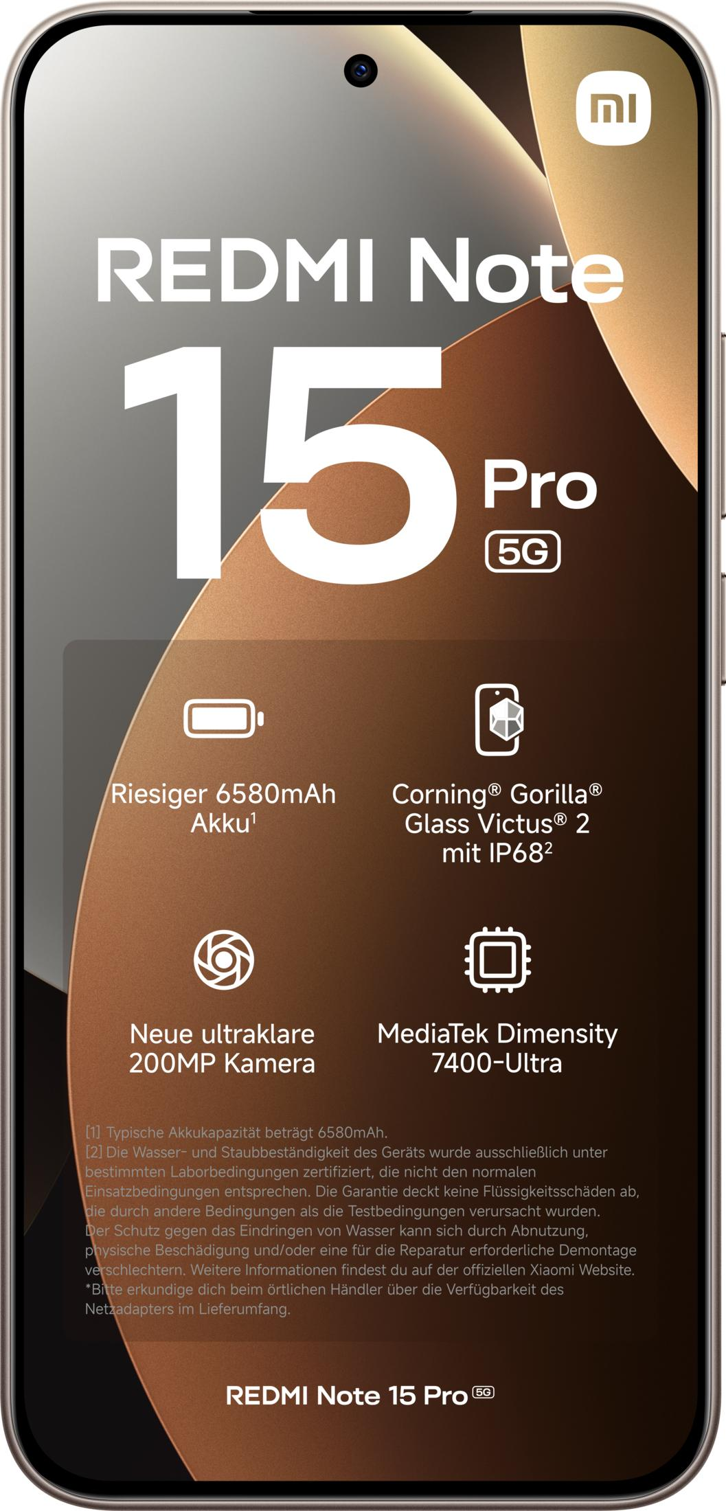 Redmi Note 15 Pro z baterią 6580mAh, aparatem 200MP, Gorilla Glass.