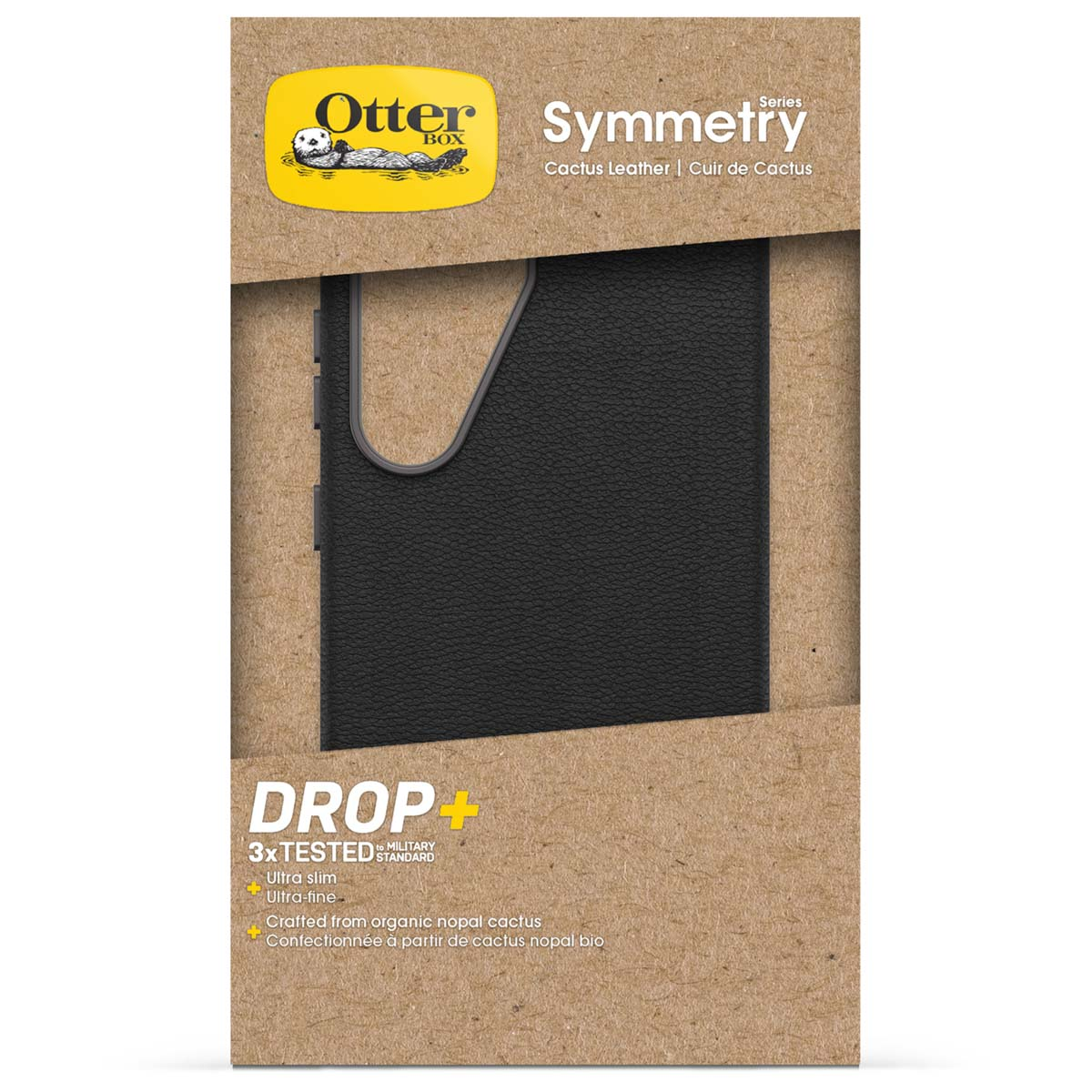 Zwarte Otterbox Symmetry hoes van cactushuid, 3x getest.