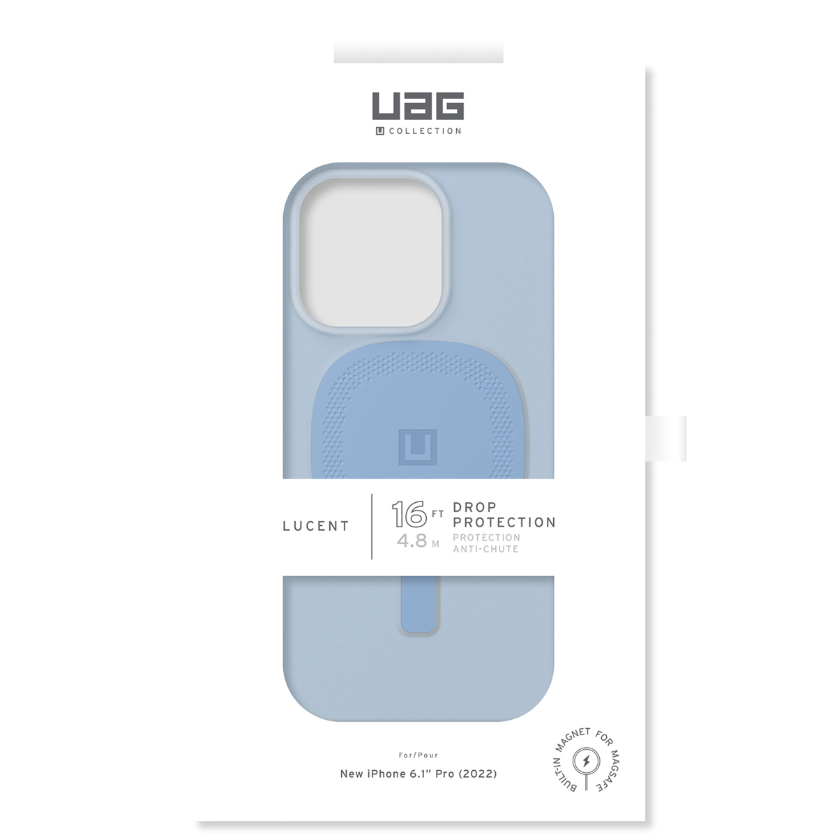UAG Hülle für iPhone 14 Pro (2022) in Hellblau, 16 Fuß Fallschutz.