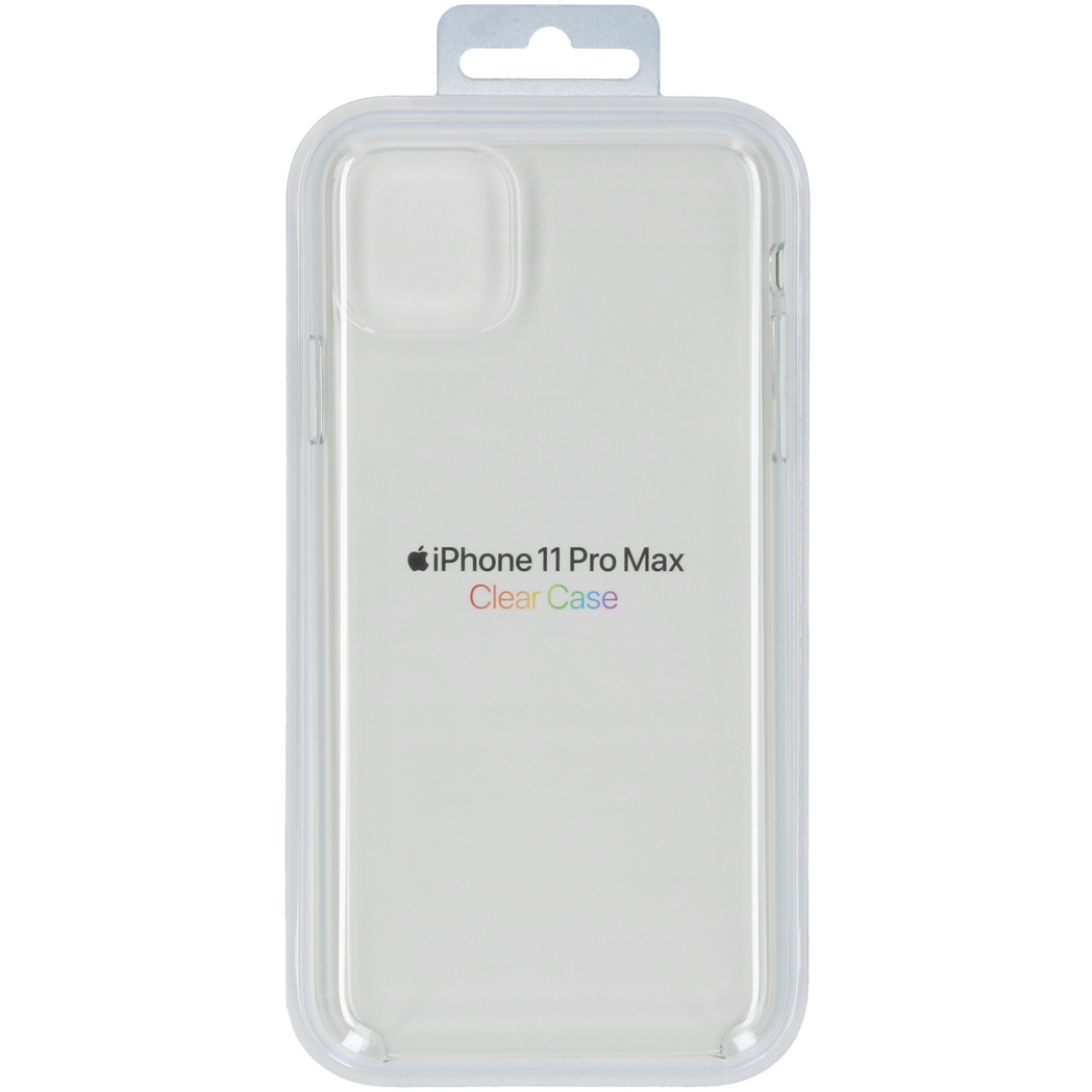 Transparente Hülle für iPhone 11 Pro Max in Blisterverpackung.
