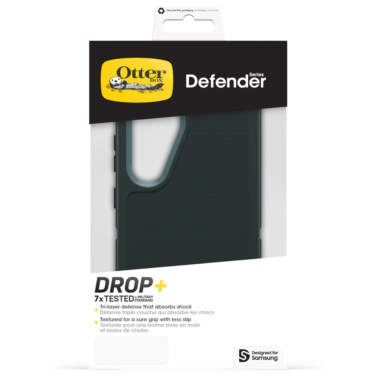 OtterBox Defender hoesje voor Samsung met 7x militaire valbescherming.